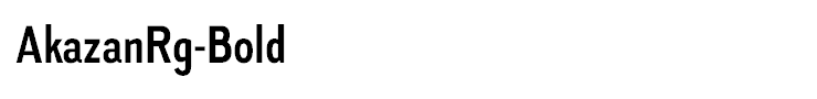 AkazanRg-Bold