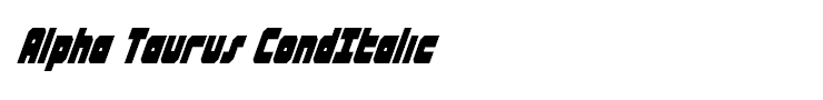 Alpha Taurus CondItalic