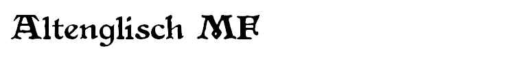 Altenglisch MF