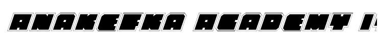 Anakefka Academy Italic