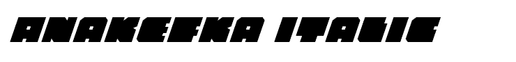 Anakefka Italic