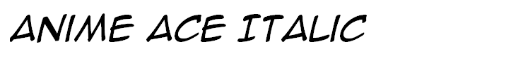 Anime Ace Italic