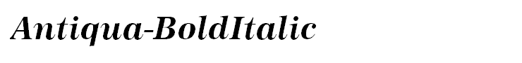Antiqua-BoldItalic