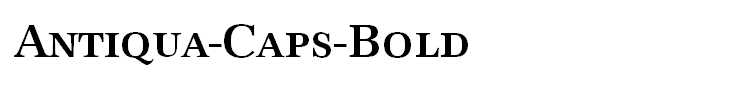 Antiqua-Caps-Bold