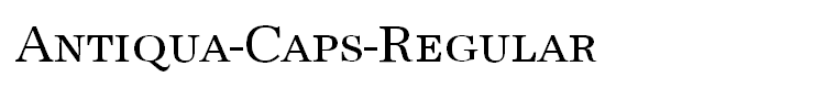 Antiqua-Caps-Regular
