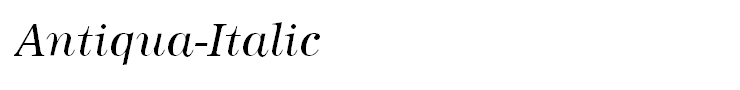 Antiqua-Italic