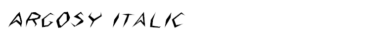 Argosy Italic