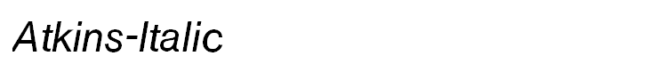 Atkins-Italic