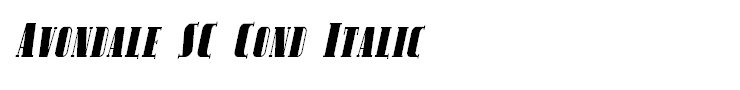 Avondale SC Cond Italic