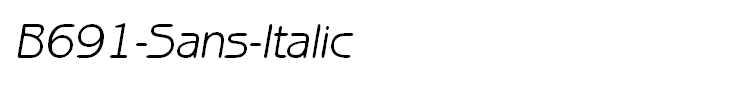 B691-Sans-Italic