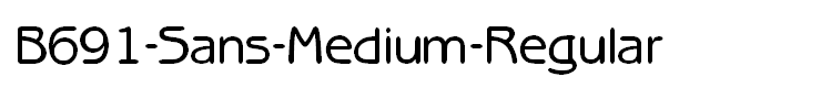 B691-Sans-Medium-Regular