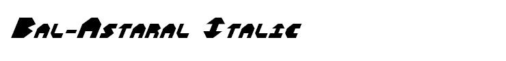 Bal-Astaral Italic