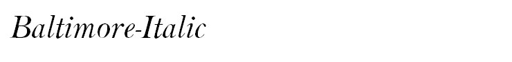 Baltimore-Italic