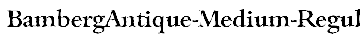 BambergAntique-Medium-Regular