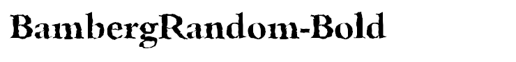 BambergRandom-Bold