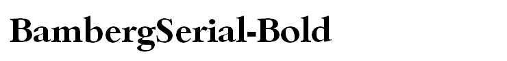 BambergSerial-Bold