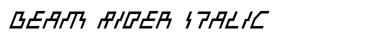 Beam Rider Italic