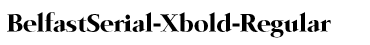 BelfastSerial-Xbold-Regular