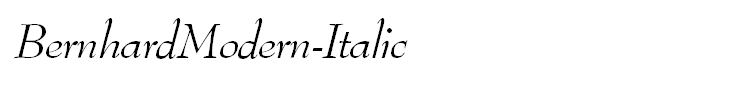 BernhardModern-Italic