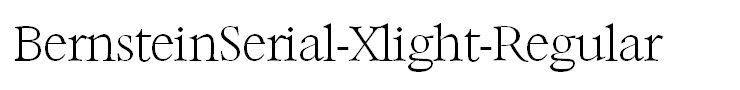 BernsteinSerial-Xlight-Regular