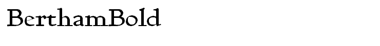 BerthamBold