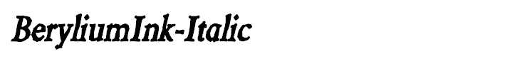 BeryliumInk-Italic