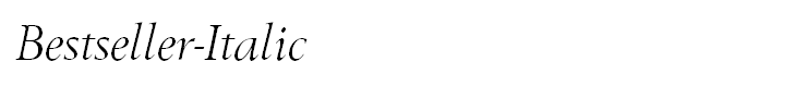 Bestseller-Italic