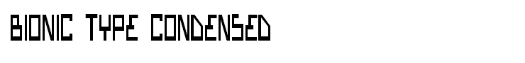 Bionic Type Condensed
