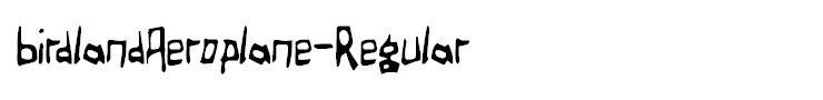 BirdlandAeroplane-Regular
