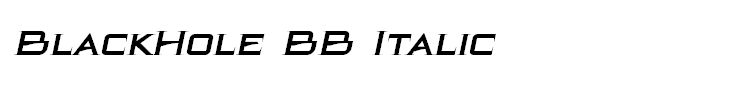 BlackHole BB Italic