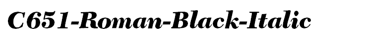 C651-Roman-Black-Italic