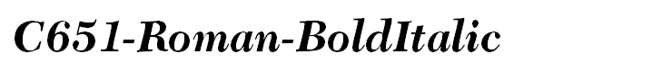 C651-Roman-BoldItalic