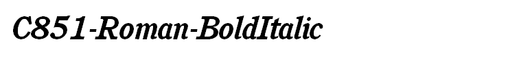 C851-Roman-BoldItalic