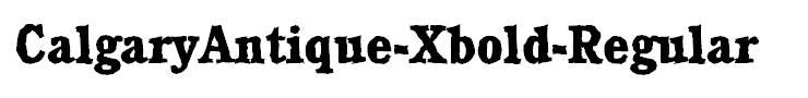 CalgaryAntique-Xbold-Regular