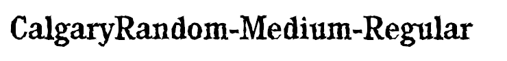 CalgaryRandom-Medium-Regular