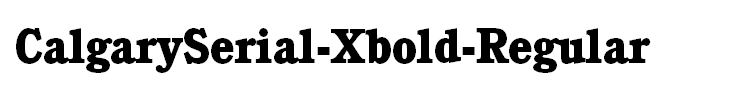 CalgarySerial-Xbold-Regular