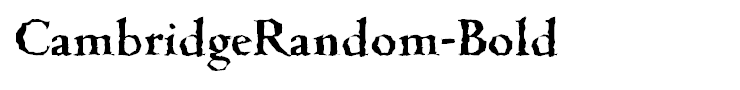 CambridgeRandom-Bold