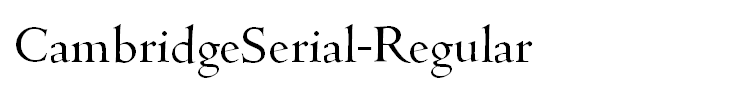 CambridgeSerial-Regular