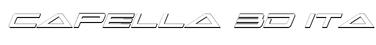 Capella 3D Italic