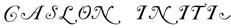 Caslon Initials