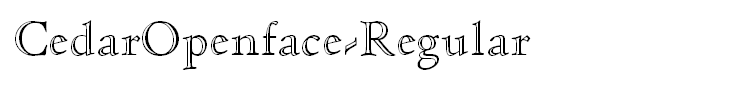 CedarOpenface-Regular