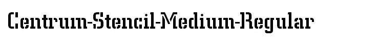 Centrum-Stencil-Medium-Regular