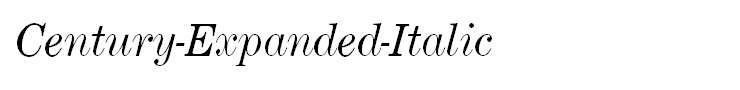 Century-Expanded-Italic