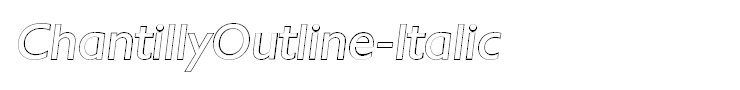 ChantillyOutline-Italic