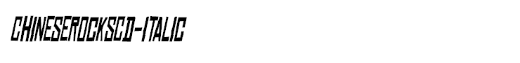 ChineseRocksCd-Italic