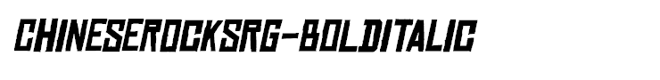 ChineseRocksRg-BoldItalic