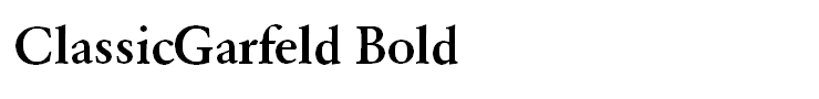 ClassicGarfeld Bold