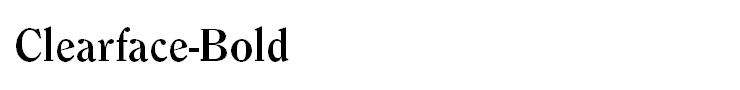 Clearface-Bold
