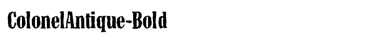 ColonelAntique-Bold
