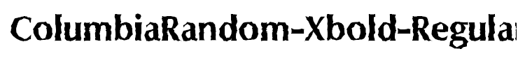 ColumbiaRandom-Xbold-Regular